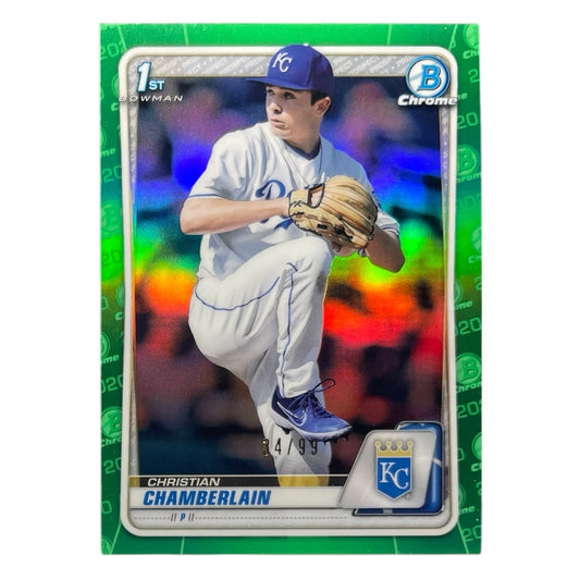 TOPPS MLBカード BOWMAN CHROME 1ST CHRISTIAN CHAMBERLAIN KANSAS CITY ROYALS /99 #BD-84 中古 IT2