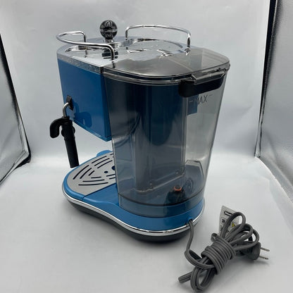 DeLonghi ICONA エスプレッソ・カプチーノメーカー（アズーロブルー） ECO310B カフェラテ コーヒー レトロ クラシック カフェポッド 中古 R4