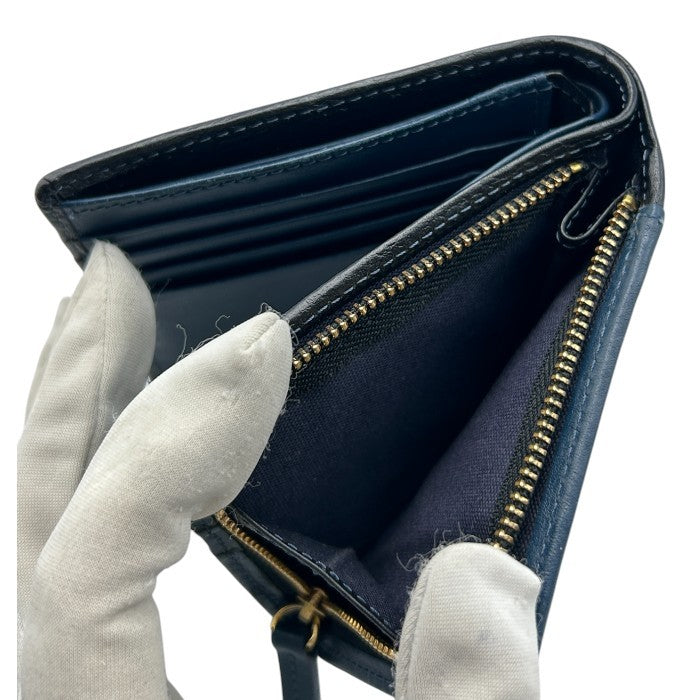 prairie traditional factory 牛革 2つ折り財布 NPF6212 プレリー トラディショナル ファクトリー メンズ コンパクト レザー 中古 W４