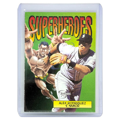 FLEER SKYBOX MLBカード DUGOUT AXCESS SUPERHEROES ALEX RODRIGUEZ & NAMOR SEATTLE MARINERS #8SH 中古 IT1