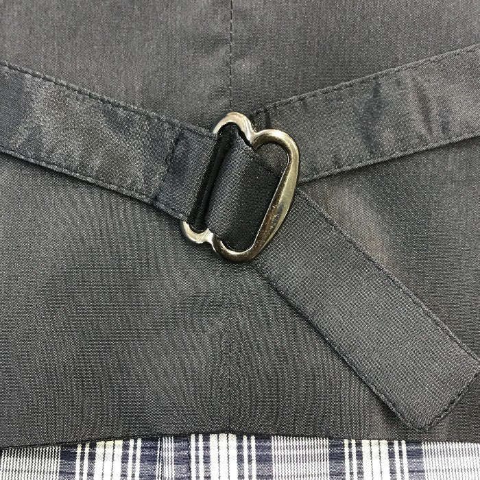 ヴィヴィアンウエストウッドマン ジレ メンズ チェック柄 ベスト オーブボタン ネイビー/ブラック 46サイズ 4447-1903 中古 T1