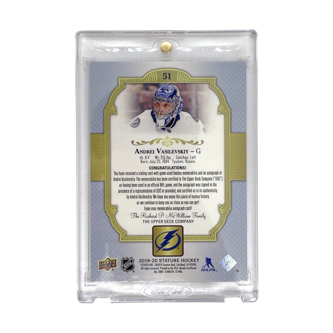 UPPER DECK NHLカード STATURE ANDREI VASILEVSKIY LIGHTNING 12/21 #51 中古 IT1