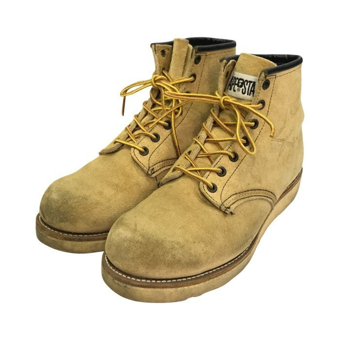 RED WING x A BATHING APE レッドウィング エイプ ワークブーツ メンズ スウェード スエード アイリッシュセッター ベージュ 9.5(約27.5cm) 中古 T1