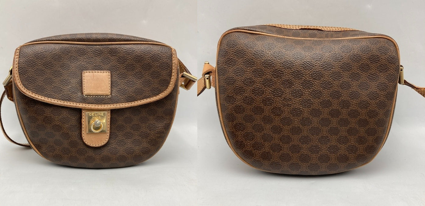 CELINE セリーヌ マカダム ショルダーバッグ 中古 D4