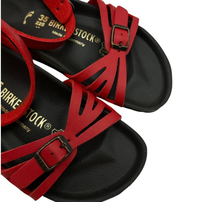 BIRKENSTOCK ビルケンシュトック サンダル レッド 35 22.5cm 靴 シューズ 夏 レディース ストラップ 中古 W４