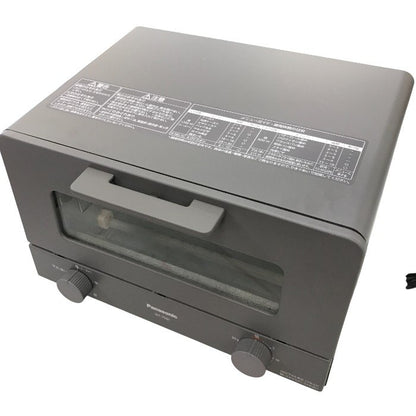 Panasonic  オーブントースター 4枚焼き対応 30分タイマー搭載 グレー NT-T501 中古 Y1