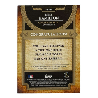 TOPPS MLBカード TIER 1 BILLY HAMILTON CINCINNATI REDS /331 #T1R-BHA 中古 IT2