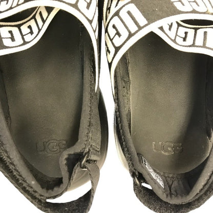 UGG LA Cloud Sandal サンダル レディース ゴムストラップ ロゴ 厚底 ブラック 23cm 1110090 中古 T1