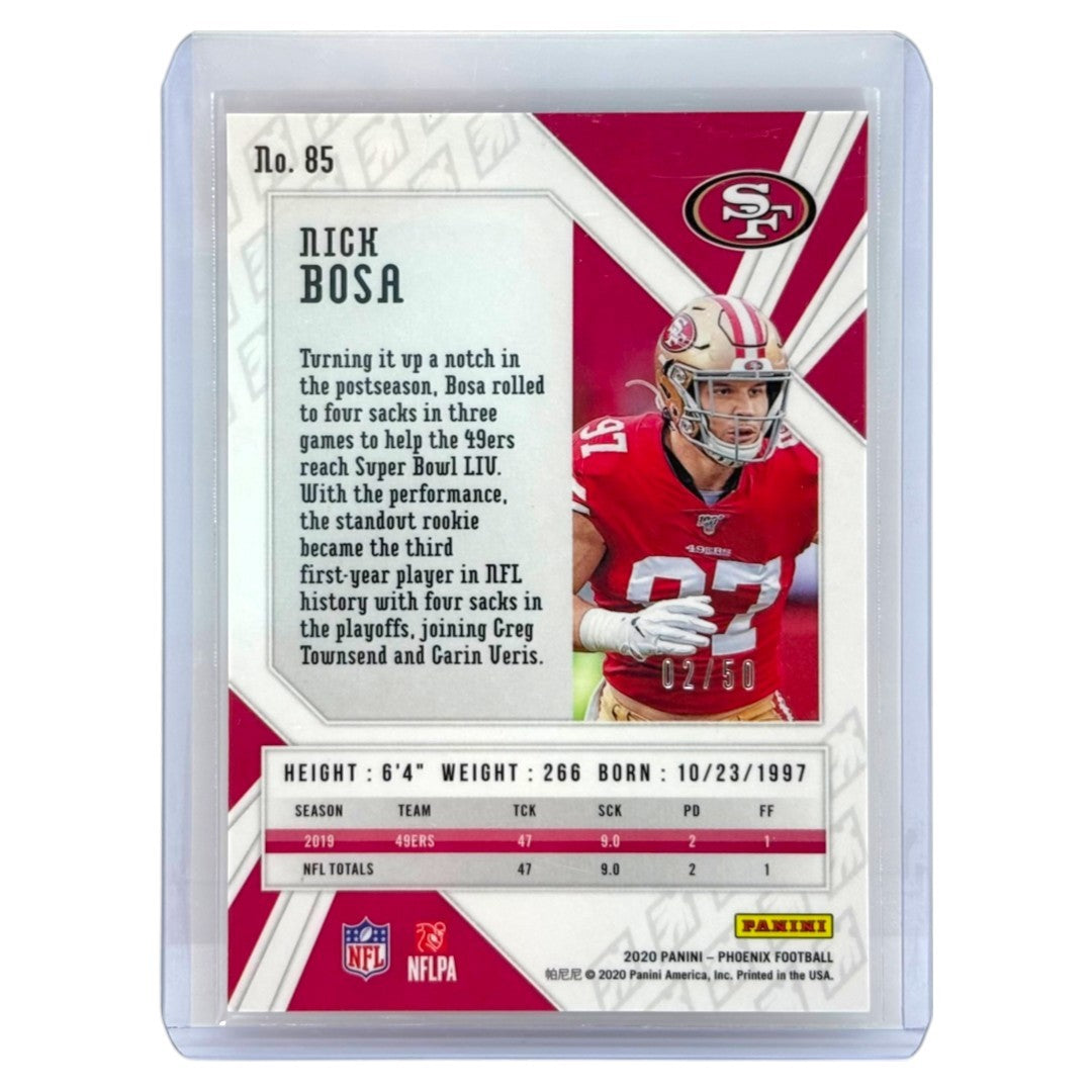 PANINI NFLカード PHOENIX NICK BOSA SAN FRANCISCO 49ERS /50 #85 中古 IT1