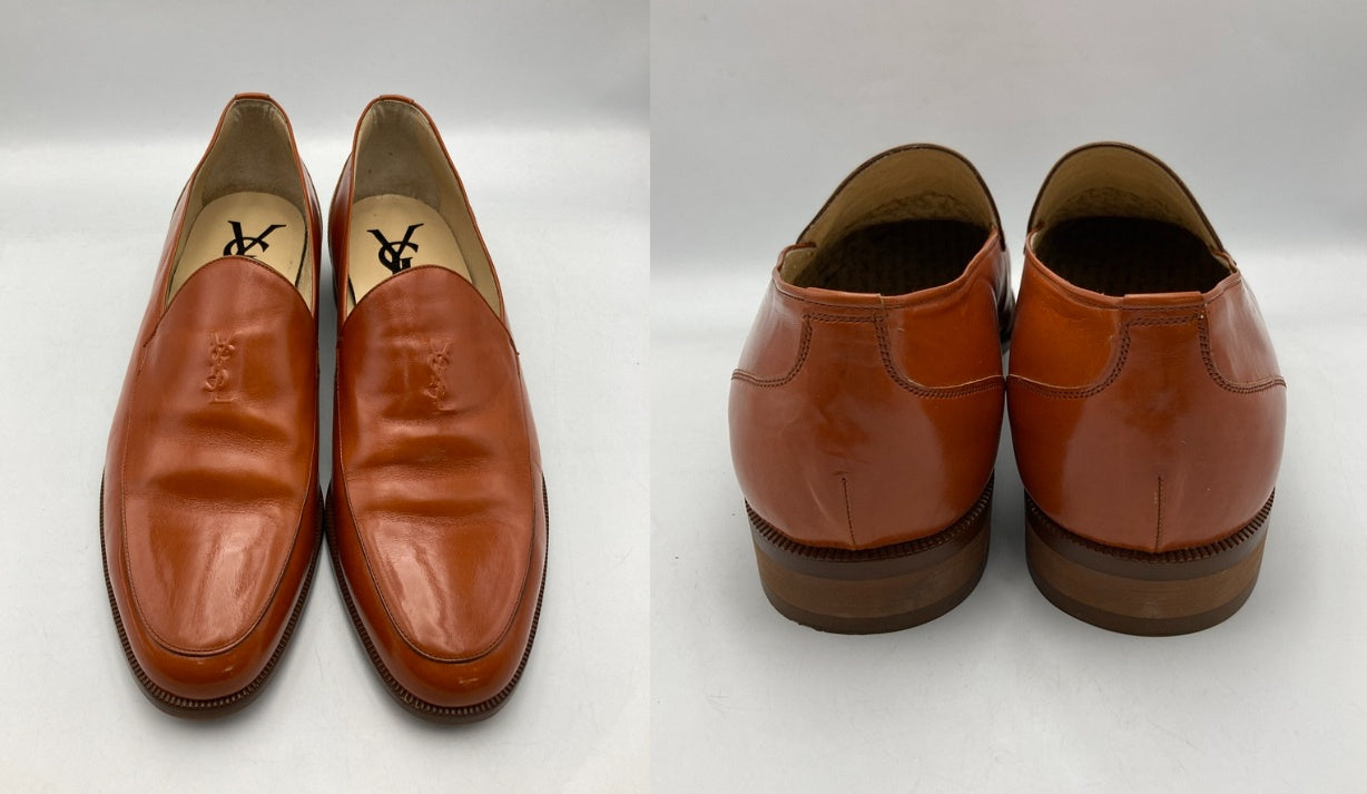 Yves Saint Laurent イヴサンローラン Uチップ ローファー スリッポン 26.5cm メンズ 中古 D4