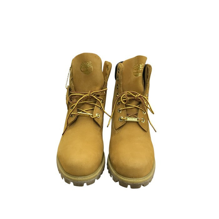 Timberland ティンバーランド 6インチ プレミアムブーツ メンズ レースアップ キャメル 26cm 6153B 中古 N1