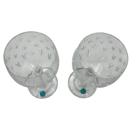 未使用品 ティファニー TIFFANY&CO. フローレット ペア ワイングラス 洋食器 ブランド おしゃれ 酒器 アルコール グラス 中古 W４