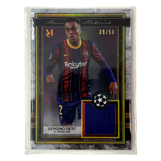TOPPS サッカーカード MUSEUM COLLECTION SERGINO DEST BARCELONA 39/50 #MMR-SD 中古 IT1