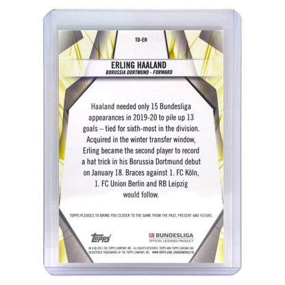 TOPPS サッカーカード CHROME ERLING HAALAND BORUSSIA DORTMUND #TO-EH 中古 IT1