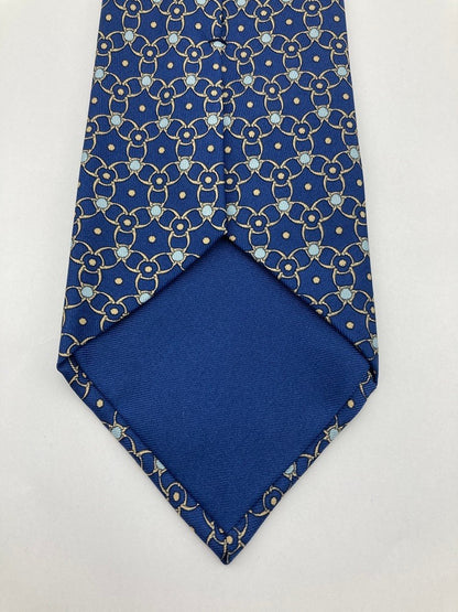 HERMES エルメス サークル模様 ネクタイ シルク100％ 7575 SA 中古 D4