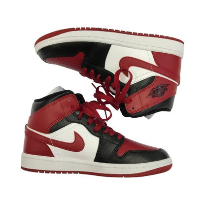 NIKE ナイキ エアジョーダン 1 スニーカー レディース バスケット AIR JORDAN レッド/ブラック/ホワイト MID 23.0cm BQ6472-079 中古 T1