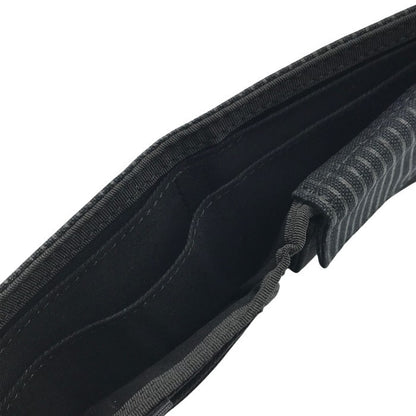 PORTER ポーター ドローイング ウォレット メンズ 2つ折り 財布 ストライプ DRAWING 帆布 ブラック 650-08615 中古 T1