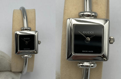 GUCCI グッチ バングルウォッチ スクエア クォーツ 1900L 中古 D4