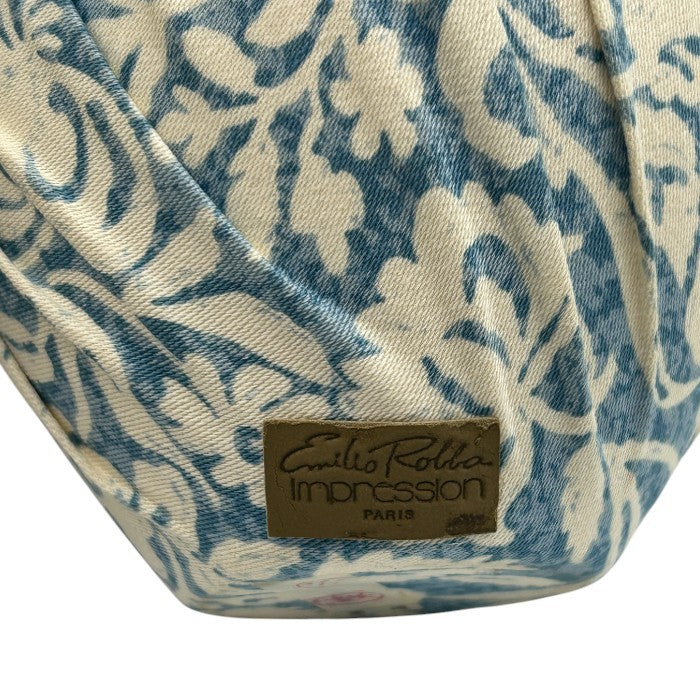 Emilio Rolla エミリオローラ 造花 オブジェクト インテリア フラワー おしゃれ 青い 薔薇 バラ 中古 W４