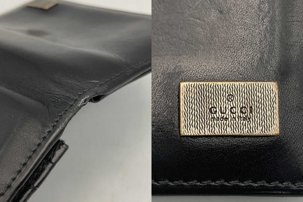 GUCCI グッチ レザー 名刺入れ パスケース 030・3661・1579 中古 D4