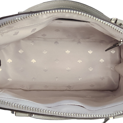 kate spade ケイトスペード ハンドバッグ レディース レザー 2way ショルダー トート 斜め掛け 無地 グレー WKRU6058 中古 T1