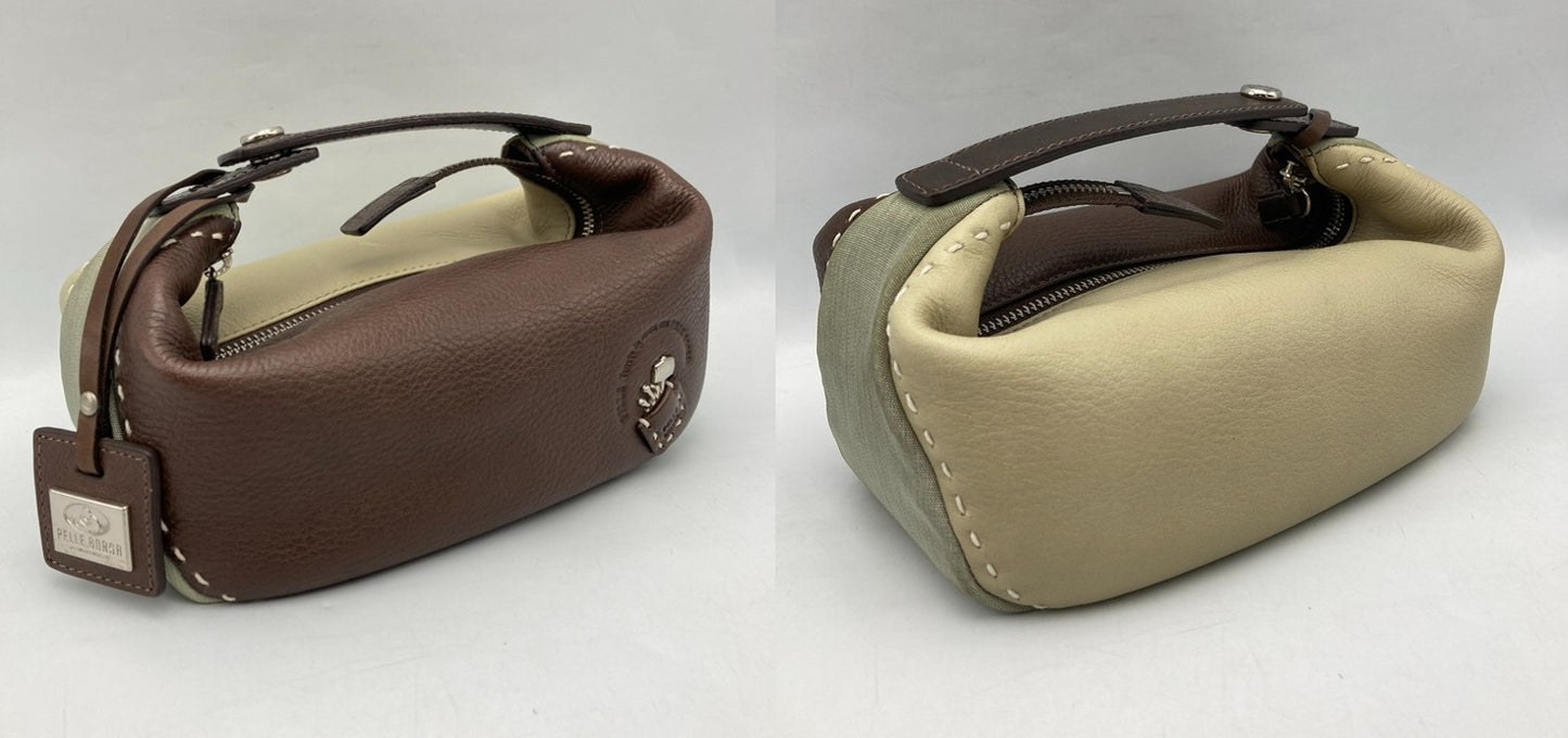 PELLE BORSA ペレボルサ レザー ハンドルバッグ 中古 D4