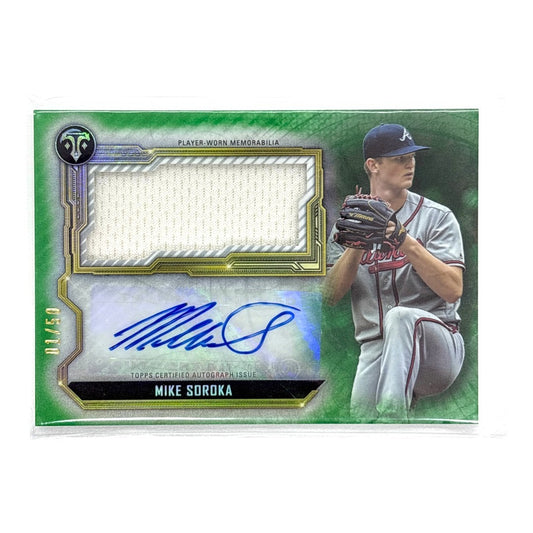 TOPPS MLBカード TRIPLE THREADS MIKE SOROKA ATLANTA BRAVES 01/50 #ASJR-MS 中古 IT1