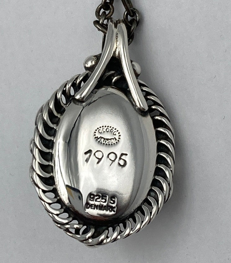 GEORG JENSEN ジョージジェンセン 1995年 ヘリテージ イヤーネックレス SV925 中古 D4