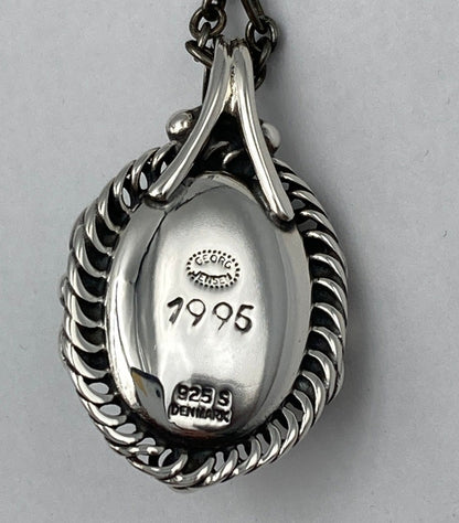 GEORG JENSEN ジョージジェンセン 1995年 ヘリテージ イヤーネックレス SV925 中古 D4