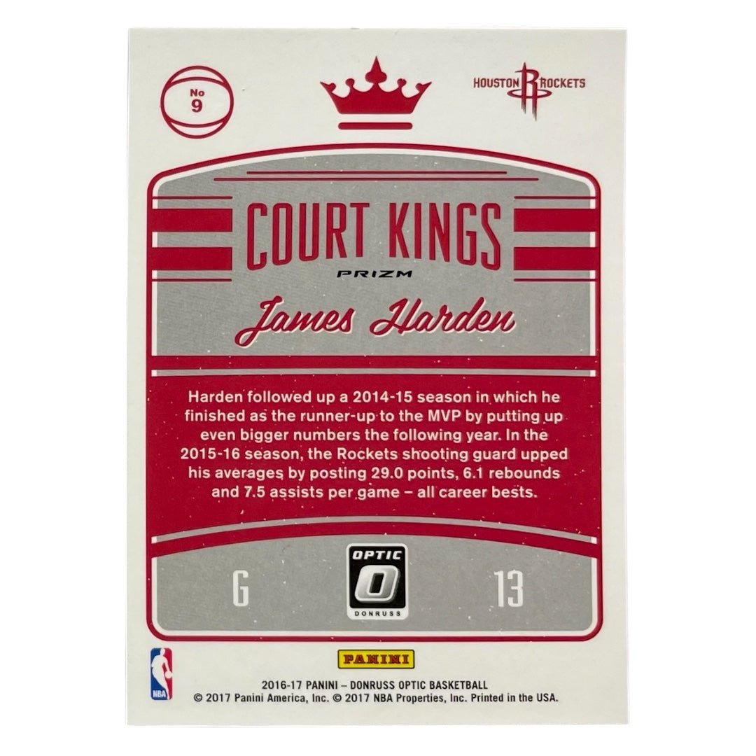 PANINI NBAカード DONRUSS OPTIC PRIZM JAMES HARDEN HOUSTON ROCKETS #9 中古 IT2