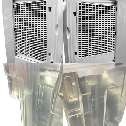 SHARP シャープ 冷風 衣類乾燥 除湿機 アイスホワイト プラズマクラスター搭載 コンパクトクール 1台4役タイプ CM-J100-W 中古 T1