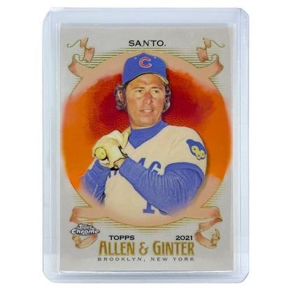 TOPPS MLBカード CHROME ALLEN & GINTER RON SANTO CHICAGO CUBS /25 #86 中古 IT1
