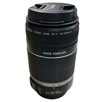 ジャンク品 Canon キヤノン EF-S55-250mm F4-5.6 Is カメラ レンズ 中古 W４