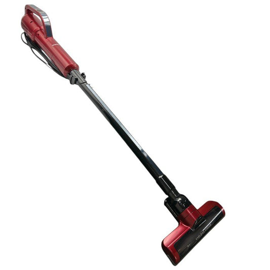 IRIS OHYAMA アイリスオーヤマ 紙パック式 スティッククリーナー フロアブラシタイプ レッド IC-SB3 掃除機 ACコード式 極細軽量 吸引仕事率70W 中古 W４