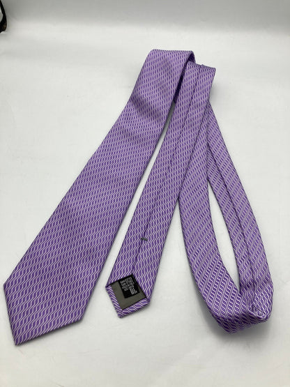 EMPORIO ARMANI エンポリオアルマーニ シルク100％ ネクタイ 縦波 パープル 中古 D4