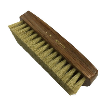 J.M.WESTON シューケアセット 靴磨き 黒クリーム 木製ブラシ お手入れ ブラウン 中古 T1