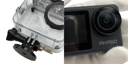 AKASO BRAVE7 アクションカメラ 撮影 動画 ムービー 水中 中古 W４