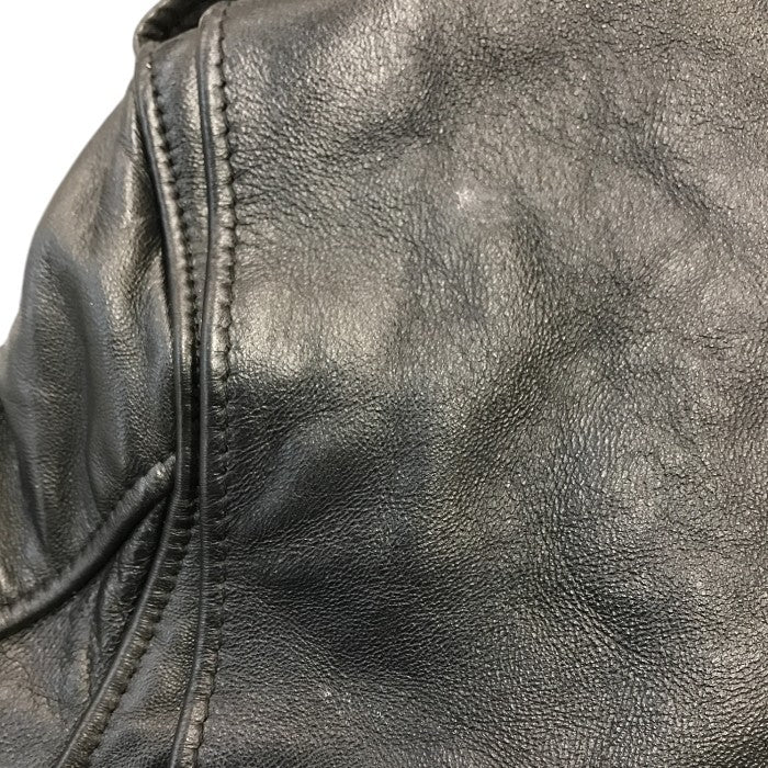 Schott ショット 217US SHEEP ONESTAR ライダースジャケット メンズ シープ ワンスター ダブル レザーブラック 40サイズ 7823950093 中古 T1