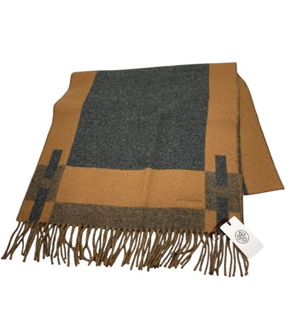HERMES エルメス Hパッサン カシミヤマフラー 中古 D4