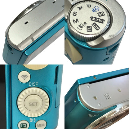 CASIO カシオ EXILIM コンパクトデジタルカメラ ブルー 光学18倍ズーム 高速オートフォーカス チルトモニター EX-ZR1800BE 中古 T1