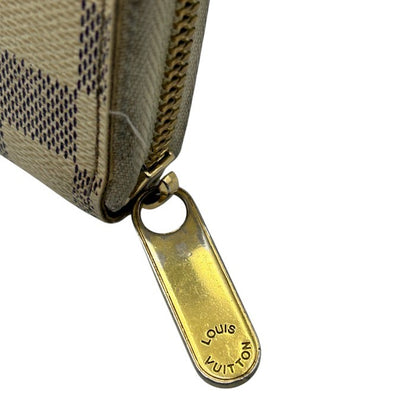 LOUIS VUITTON ルイヴィトン 長財布 ダミエアズール ジッピーウォレット N60019 メンズ レディース 財布 ブランド 中古 W 4