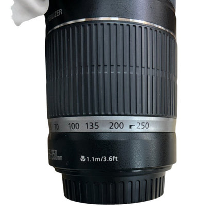 ジャンク品 Canon キヤノン EF-S55-250mm F4-5.6 Is カメラ レンズ 中古 W４
