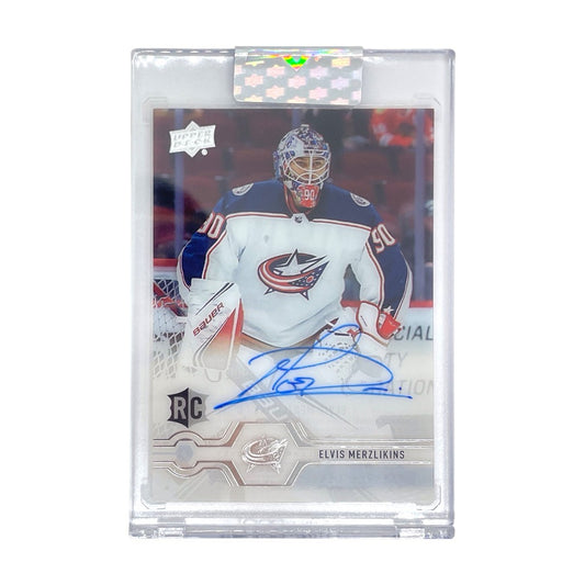 未開封品 UPPER DECK NHLカード CLEAR CUT ELVIS MERZLIKINS BLUE JACKETS #CC-EL 中古 IT1