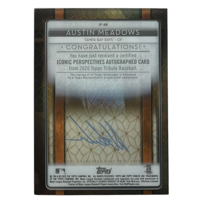 TOPPS MLBカード TRIBUTE AUSTIN MEADOWS TAMPA BAY RAYS /99 #IP-AM 中古 IT2