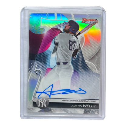TOPPS MLBカード BOWMAN'S BEST AUSTIN WELLS NEW YORK YANKEES #B20-AW 中古 IT2