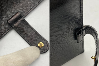 LOUIS VUITTON エピ アジェンダPM 手帳カバー ブラック R20052 リフィルあり 中古 D4