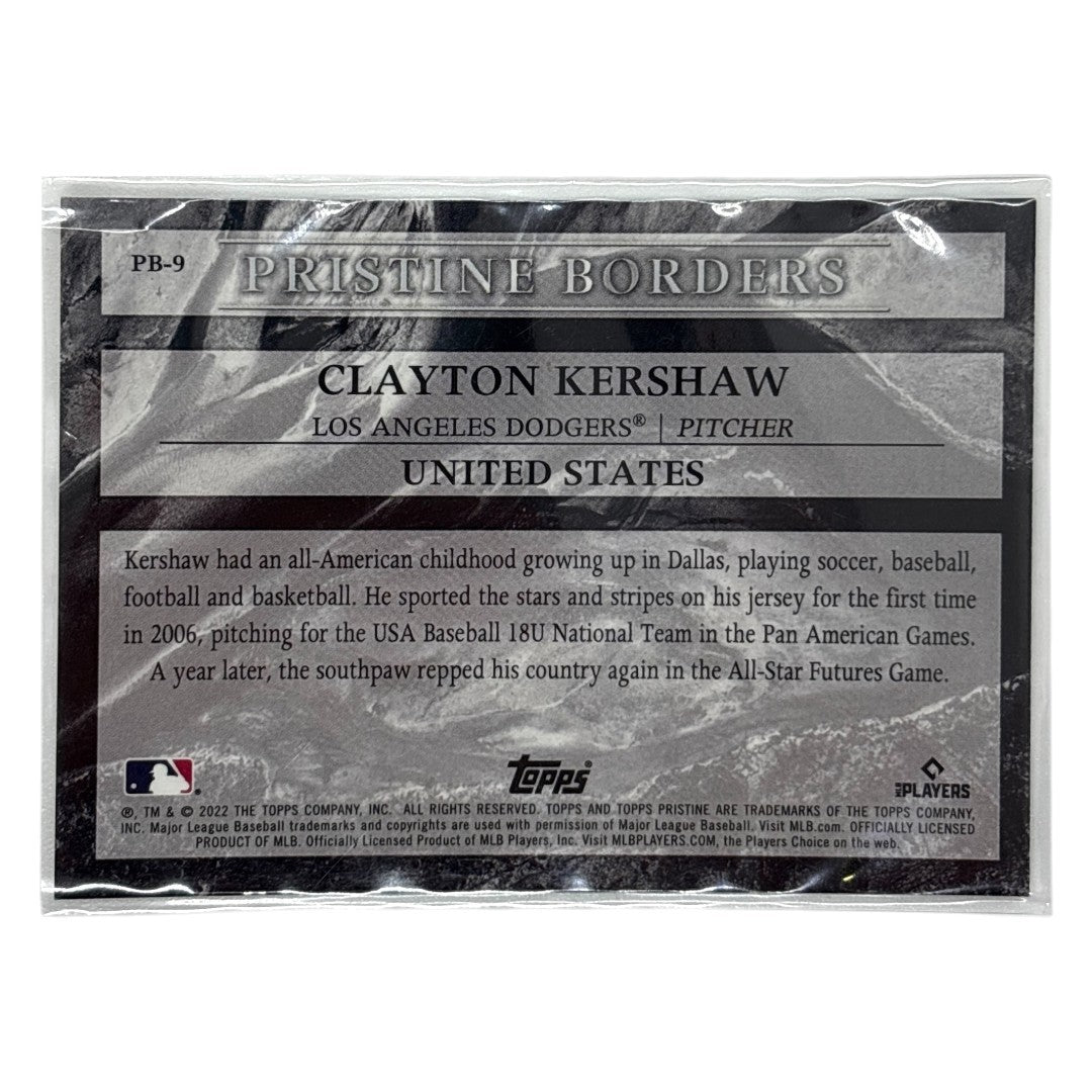 TOPPS MLBカード PRISTINE CLAYTON KERSHAW LOS ANGELES DODGERS #PB-9 中古 IT1