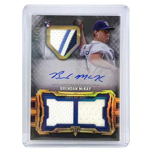 TOPPS MLBカード TRIPLE THREADS BRENDAN McKAY TAMPA BAY RAYS /35 #RFPAR-BM 中古 IT1