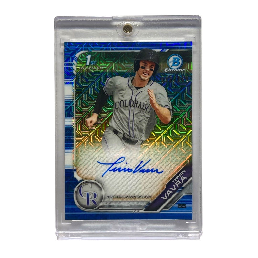 TOPPS MLBカード BOWMAN CHROME 1ST TERRIN VAVRA ROCKIES 066/150 #CPA-TV 中古 IT2