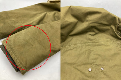 Mr.GENTLEMAN ミスタージェントルマン ボアモッズコート カーキ メンズ ML14F-CO01 中古 D4